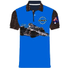 Blue Croc Polo T-Shirt SL Unisex 4-way-dry-fit Stretch Polyester_Spandex Material Half Sleeve